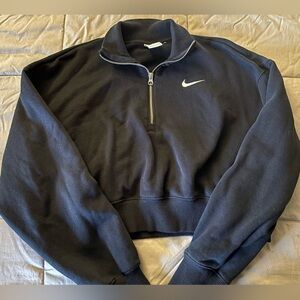 Nike Black crop top sweater